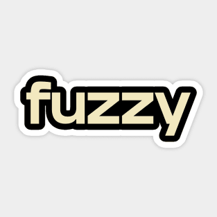 Fuzzy Sticker